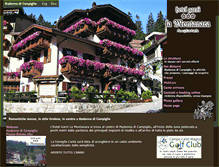 Tablet Screenshot of hotellamontanaracampiglio.it